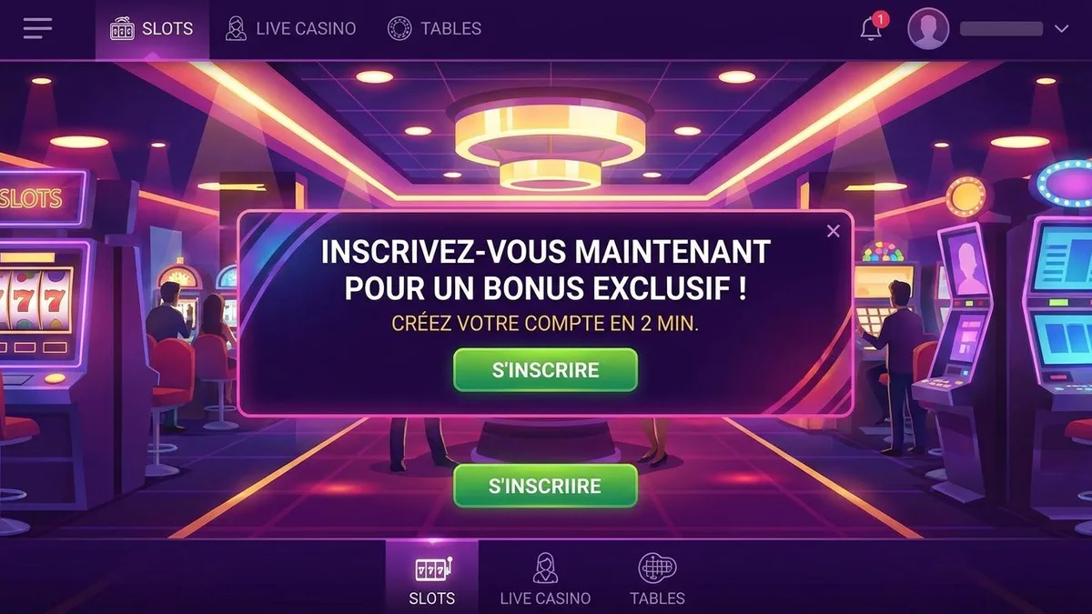 Inscription avec bonus